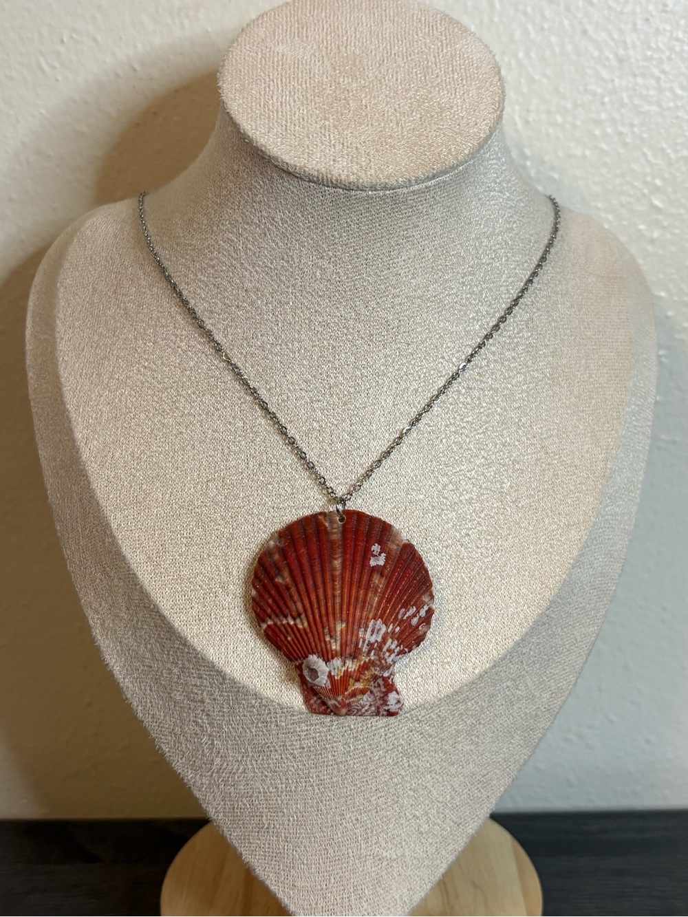 Handmade Silver Seashell Necklace | Waterproof & Tarnish Resistant